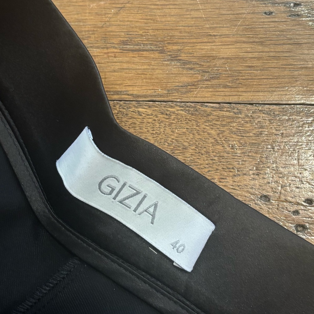 GIZIA: BLACK PANTS WITH SIDE POCKET DETAIL (UNWORN) - Picture 7 of 11